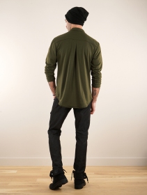 Camisa de manga larga \ Herendil\ , Verde oliva