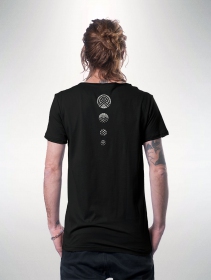 Camiseta \ Digital Nature\ , Negro
