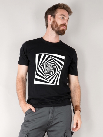 Camiseta \ Psyche spiral\ , Negro
