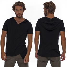 Camiseta con capucha \ Vipa\ , Negro