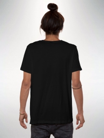 Camiseta con parche estampado \ Together Effect\ , Negro
