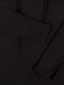 Camiseta manga larga con capucha \ Aldaron\ , Negro