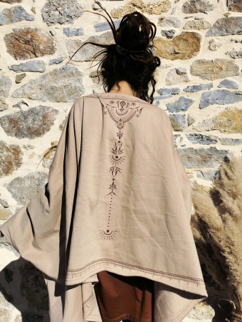 Chaqueta kimono \ Melian Zohraa\ , Beige