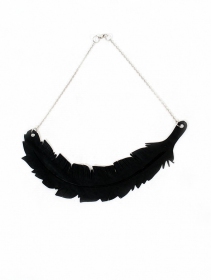 \"Feather\" inner tube necklace