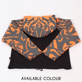 GadoGado Jacket roundhood "Ariinuii", Orange black