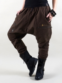 Joggers tipo sarouel unisex \ Cheops\ , Marrn oscuro