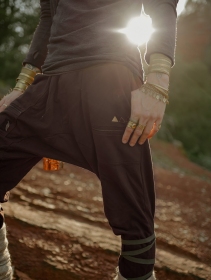 Joggers tipo sarouel unisex \ Cheops\ , Marrón oscuro