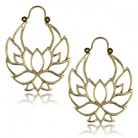 \\\ Lotus Nidra\\\  Brass earrings
