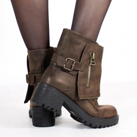 \ Malaya\  boots, Brown