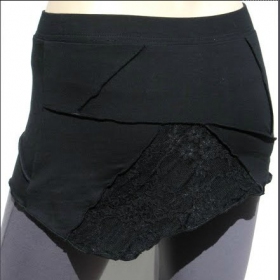 Mini skirt Luna \"Patchwork\", Black