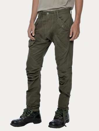Pantalones \ Congo\ , Verde oliva oscuro