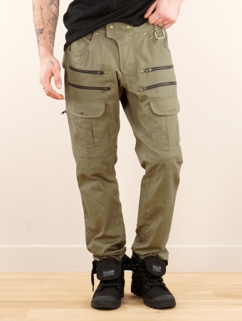 Pantalones cargo \ Nava\ , Verde oliva