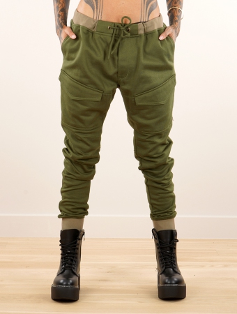 Pantalones cargo \ Nirvana\ , Verde oliva