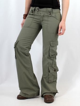 Pantalones Lápiz Pantalones casuales de mujer Pantalones de mujer de moda  Pantalones de bolsillo par Ygjytge para Mujer Verde T M