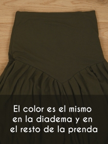 Saroual falda 2en1 vestido  Shôjo , Caqui