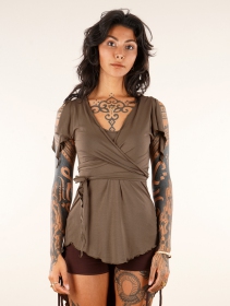 Top túnica \ Chainat\ , Taupe