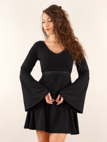 Vestido bohemio \ Morphée\ , Negro